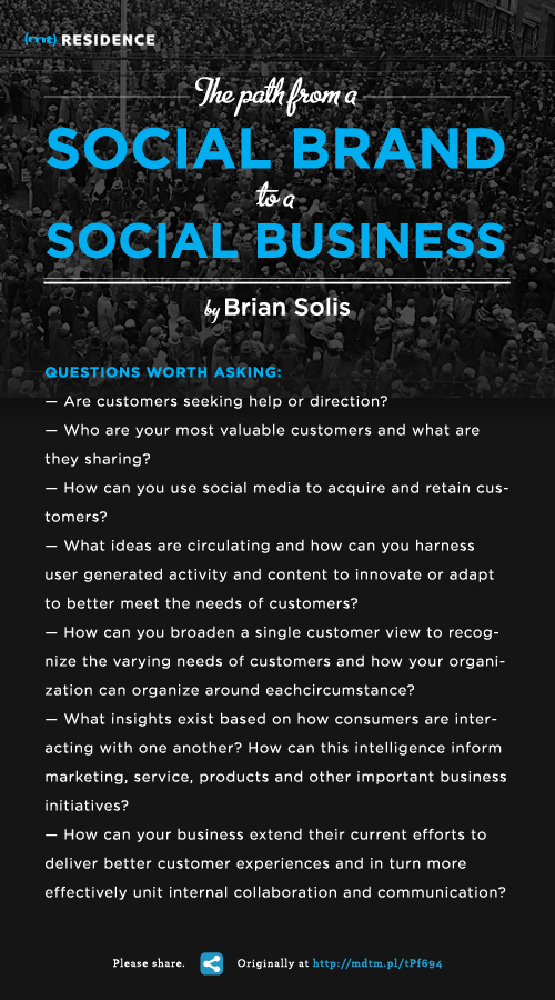 Poster on building a social business