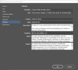 Adding Images to eBooks with InDesign | Becky's Graphic Design®