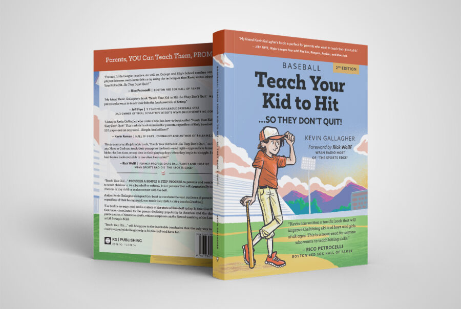 teach your kids to hit book cover design