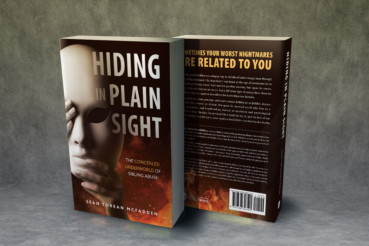 Hiding in Plain Sight front and back cover design