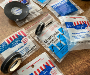 Newspaper border tape