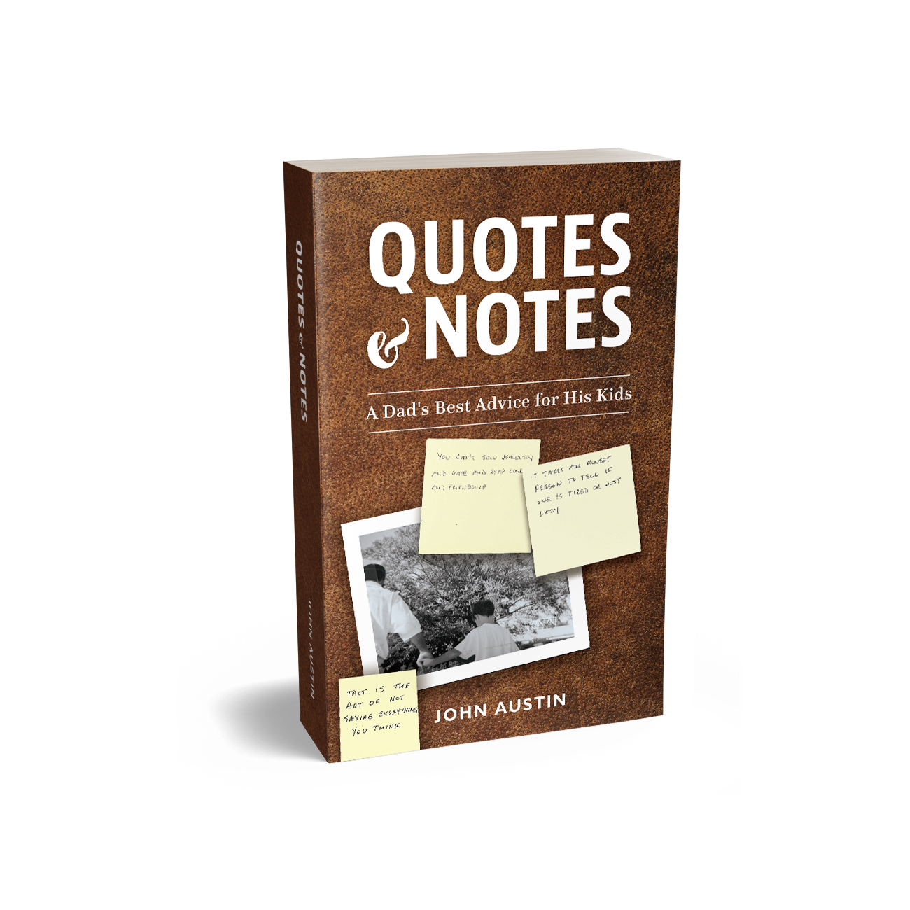 quotes and notes front and spine mockup