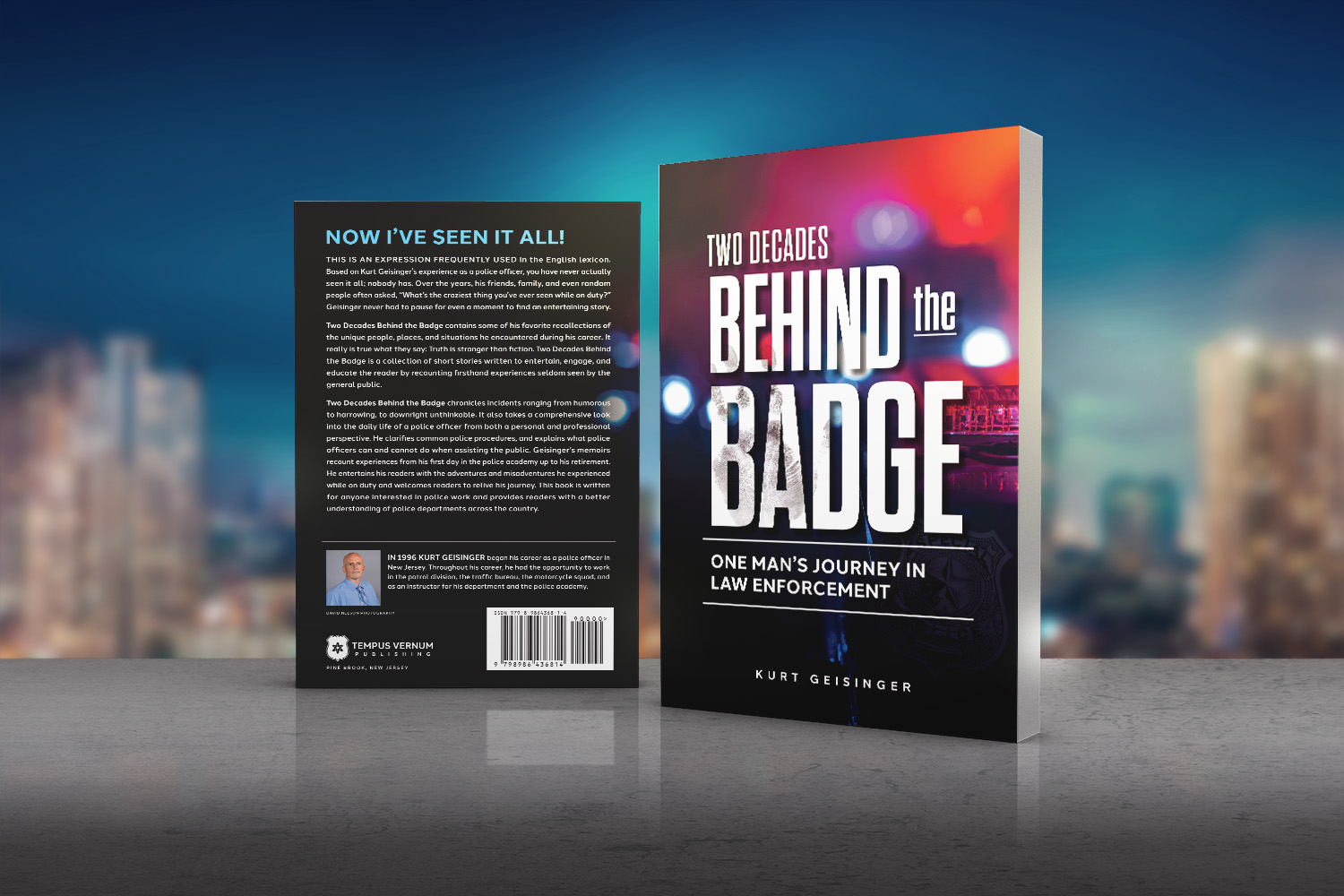two decades behind the badge front and back cover design