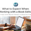 Working with a book editor