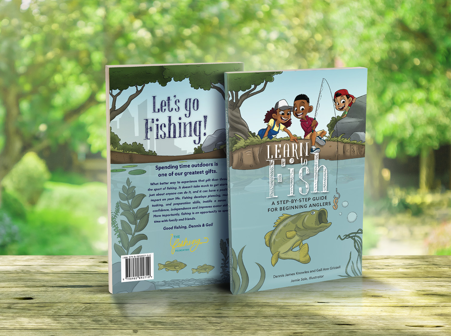 Illustrated Children's Book, Learn to Fish