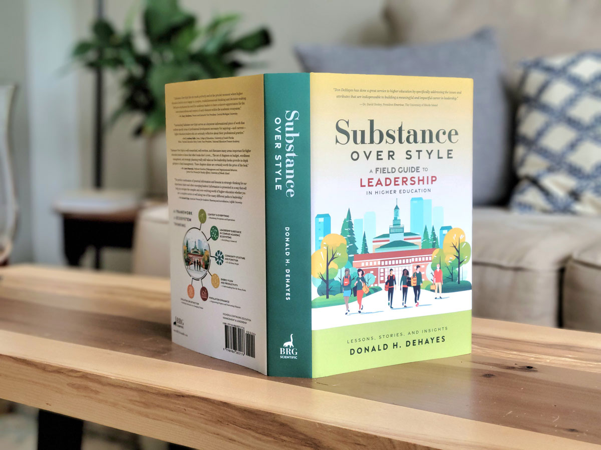 Open jacket of "Substance Over Style" book