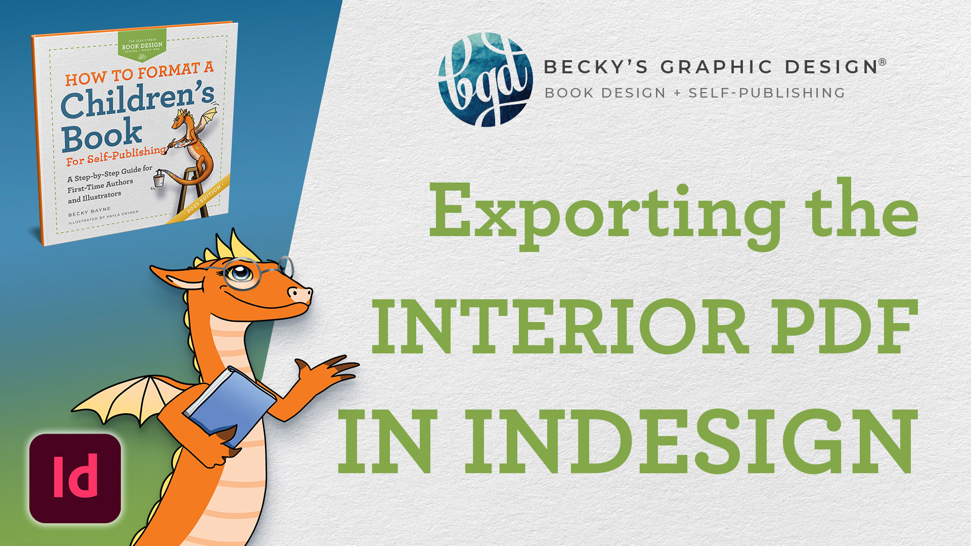 Exporting the interior PDF in InDesign
