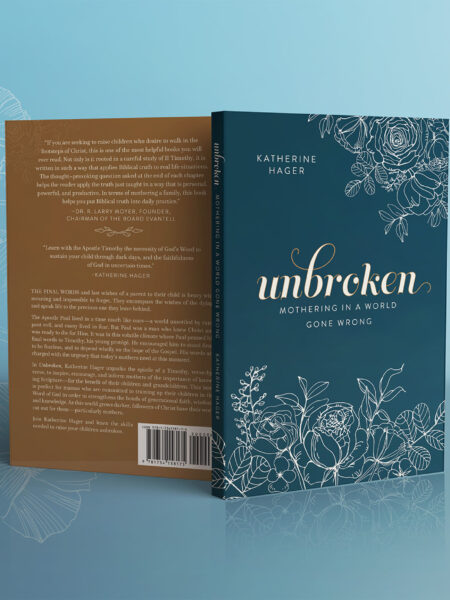 Book mockup with a navy front and brown back