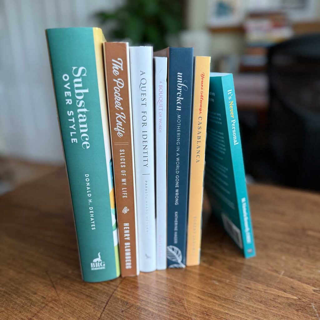 books on a table