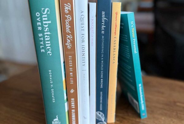 books on a table