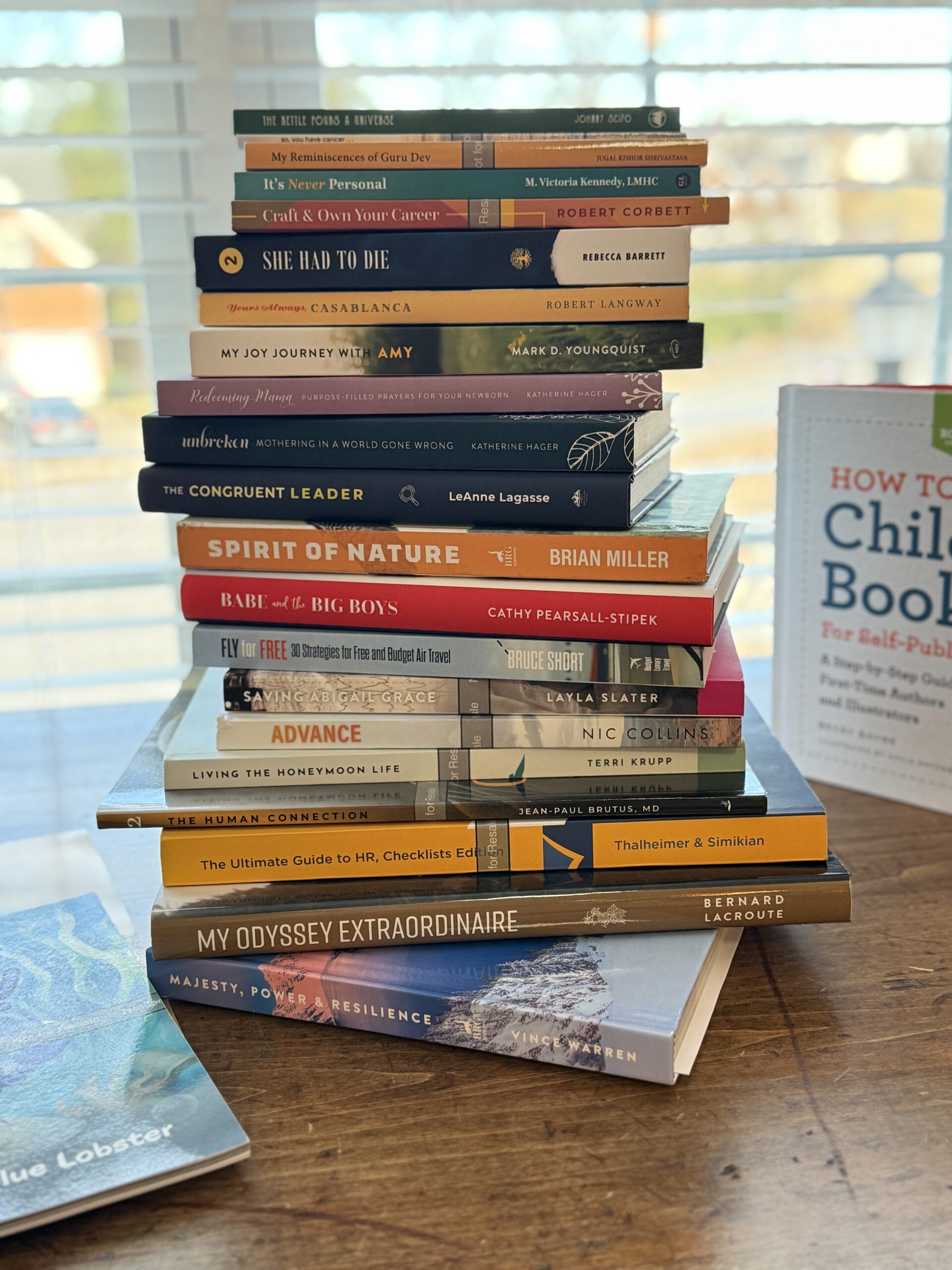 stack of books
