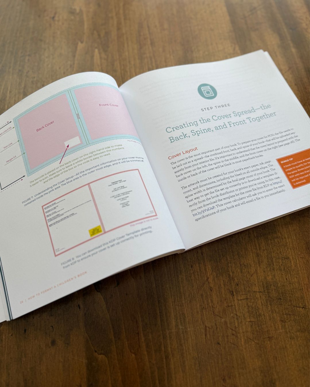 Cover layout instructions